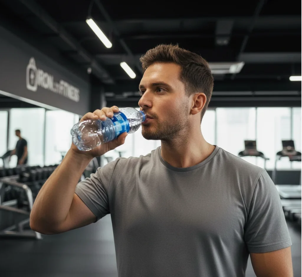 نوشیدن آب حین تمرین برای بهتر شدن حجم