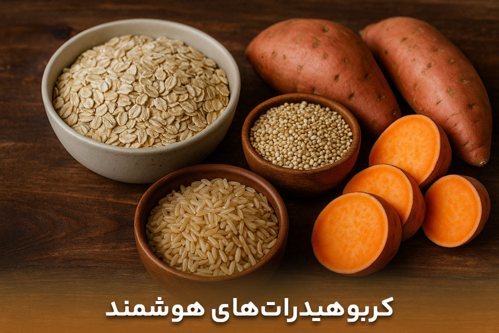 تصویر ای از کربوهیدرات های هوشمند برای استفاده در وعد های غذایی
