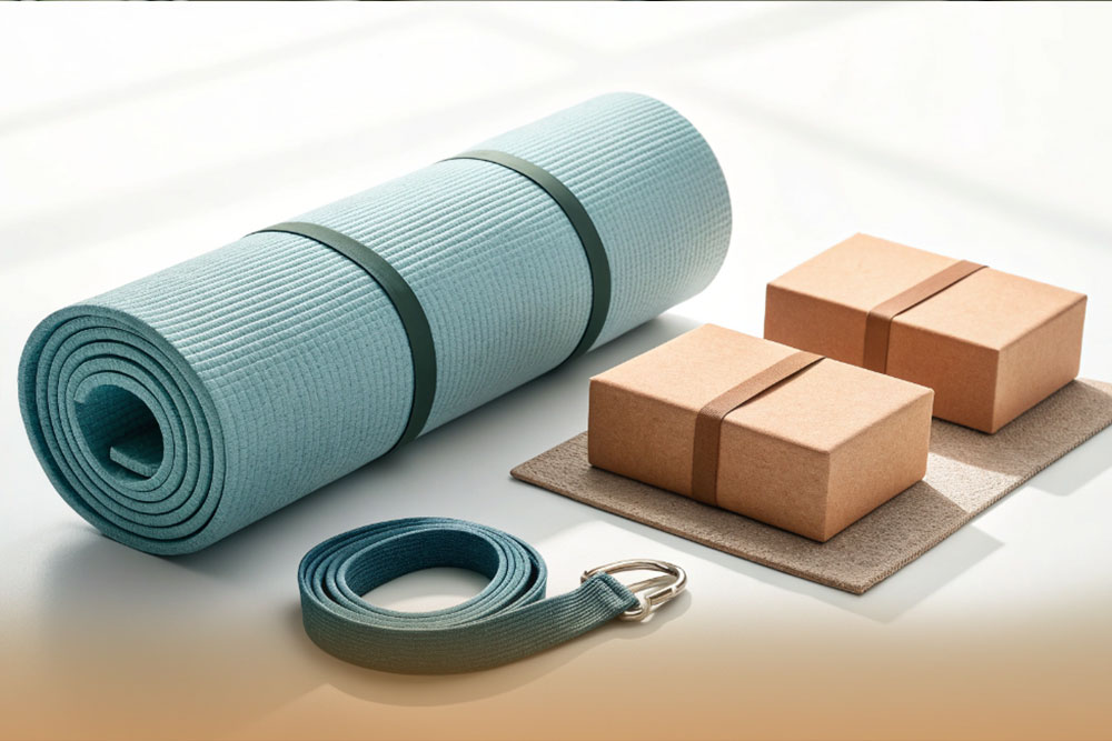 تصویر لوازم یوگایی که در شروع کار نیاز پیدا می کنیم بهش