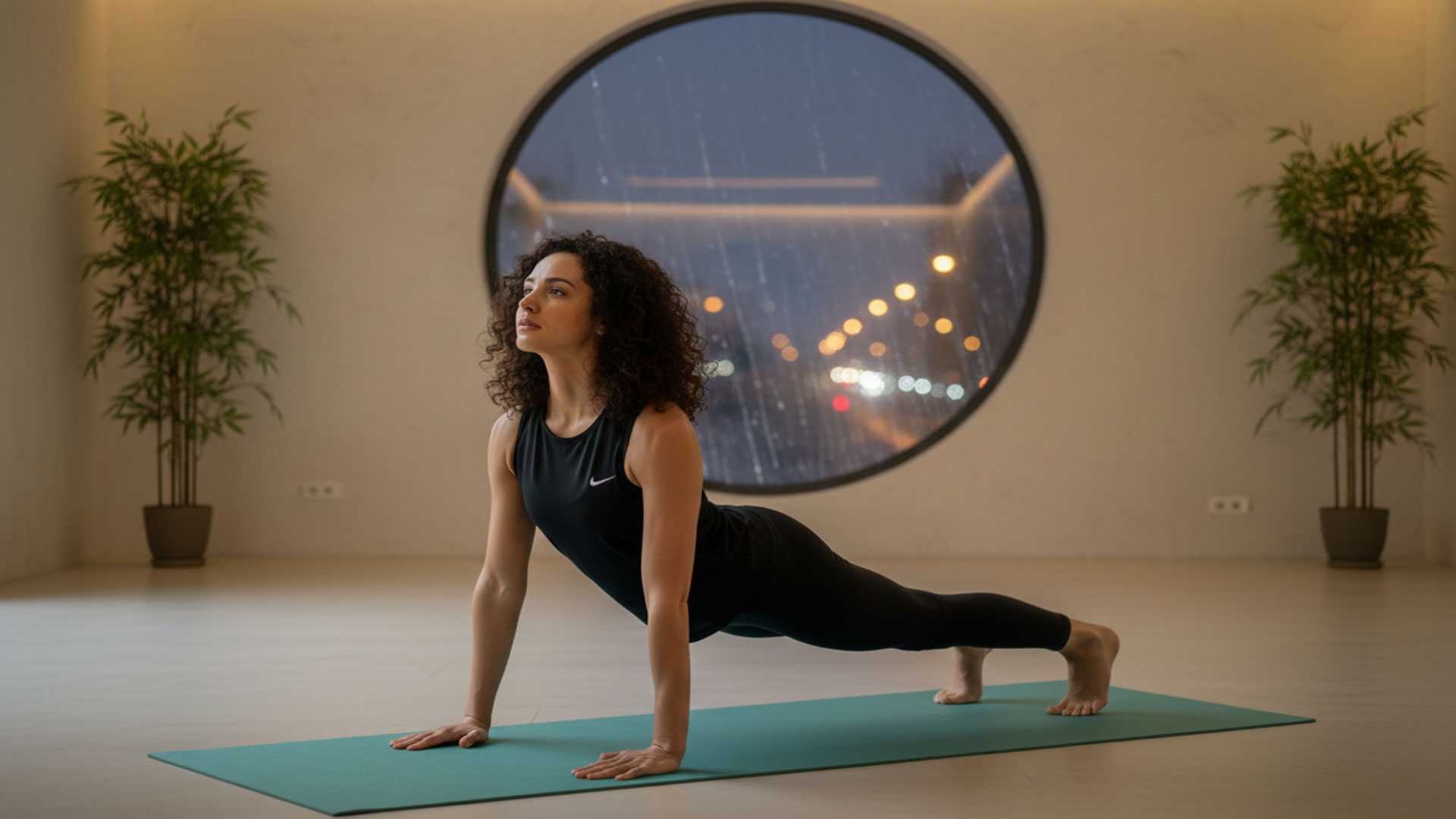 تاپ ورزشی زنانه برای یوگا و حرکات کششی