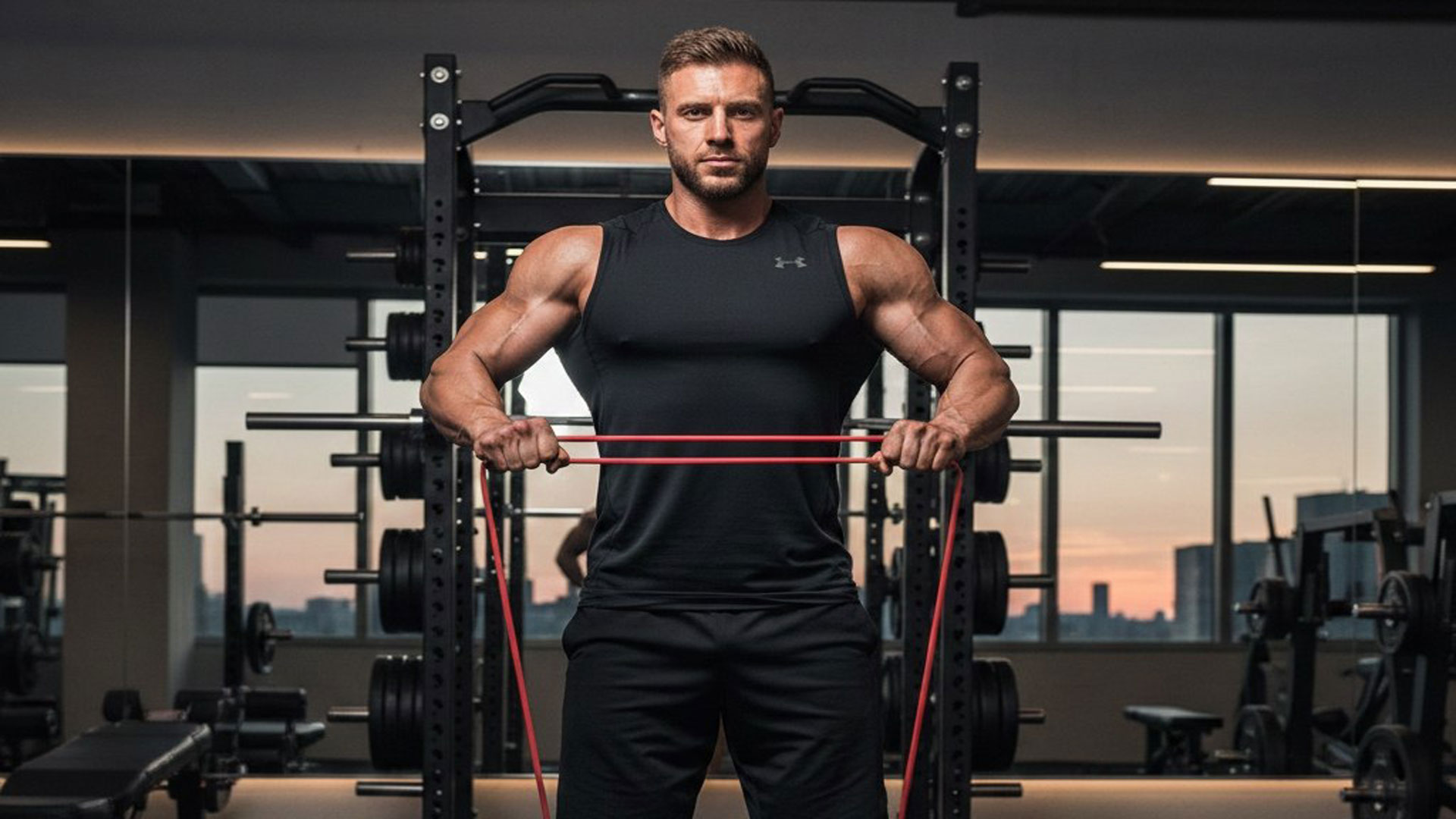 حرکات ورزشی بالا تنه با کش بدنسازی