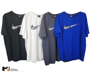 تیشرت مردانه پارچه نخی با زیره کار پلیستری نایک کد090219