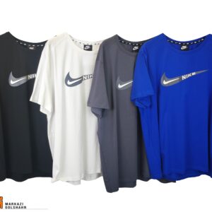 تیشرت مردانه پارچه نخی با زیره کار پلیستری نایک کد090219