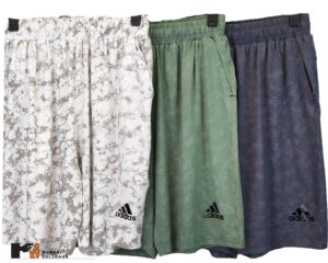 شلوارک ورزشی مردانه کشی طرح دار آدیداس کد090383