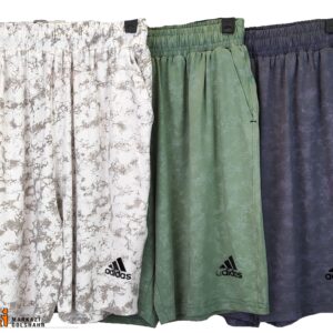 شلوارک ورزشی مردانه کشی طرح دار آدیداس کد090383