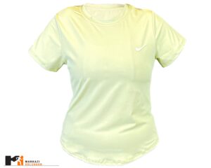 تصویر نمای جلو تیشرت نایک زنانه کد 080500 با پارچه اسپان