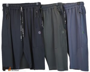 شلوارک مردانه جا حوله دار ملانژMelange کد090335