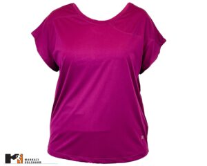 تصویر نمای جلو تیشرت کیمدی آستین کوتاه زنانه