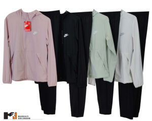 سویشرت و شلوار ورزشی زنانه صورتی،مشکی،سبز،سفید نایکNIKE کد080453