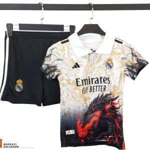 کیت فوتبالی بچه گانه رئال کد 2011037