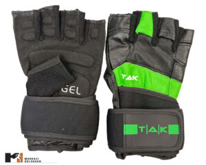 دستکش بدنسازی چرم طبیعی TAK کد 2005805