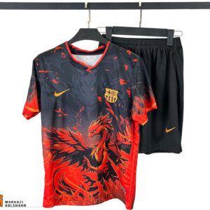 بلوز شورت فوتبالی بچه گانه بارسلونا دراگون کد 2012738