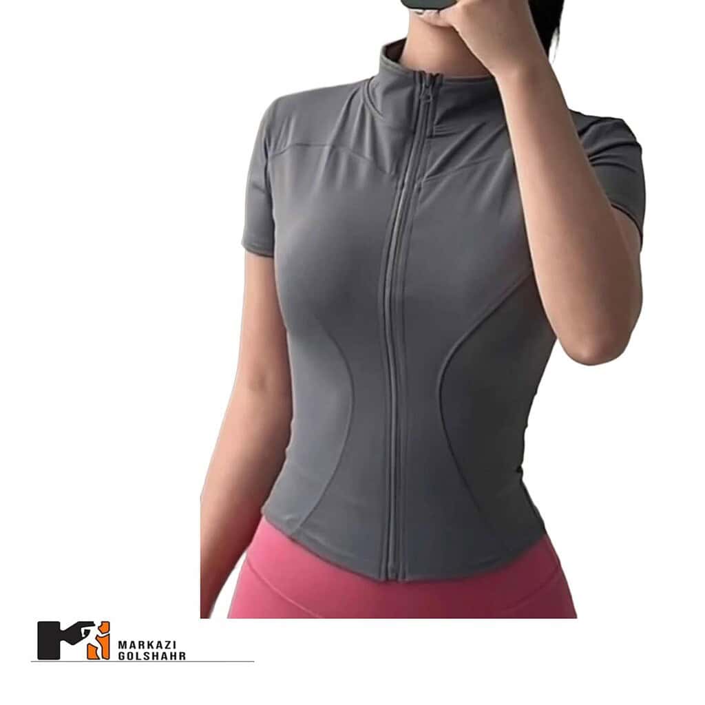 تیشرت اسلیم فیت جلو زیپ 041 