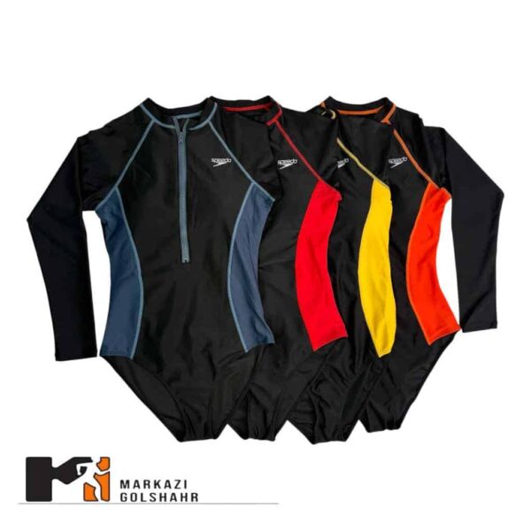 مایو زنانه آستین‌دار طرح Speedo کد 2013655