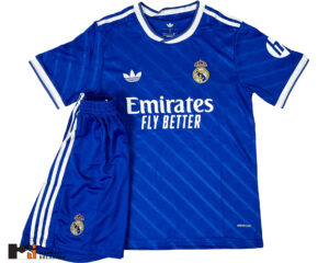 بلوز شورت فوتبالی رئال مادرید رنگ آبی کد 2014251