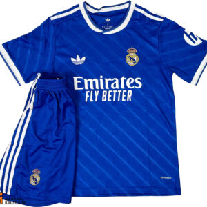 بلوز شورت فوتبالی رئال مادرید رنگ آبی کد 2014251