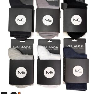 جوراب ساق بلند زنانه ملانژ کد 404 