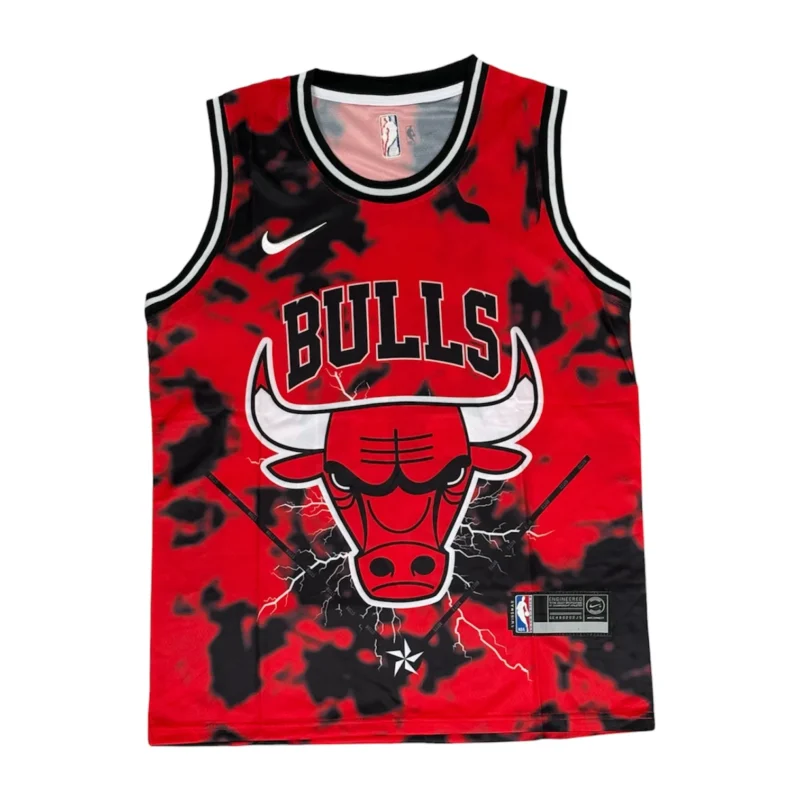 ست بسکتبالی مشکی قرمز BULLS کد 8805