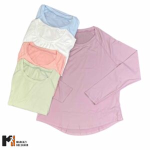 تیشرت زنانه آستین بلند پارچه اسپان کد 098