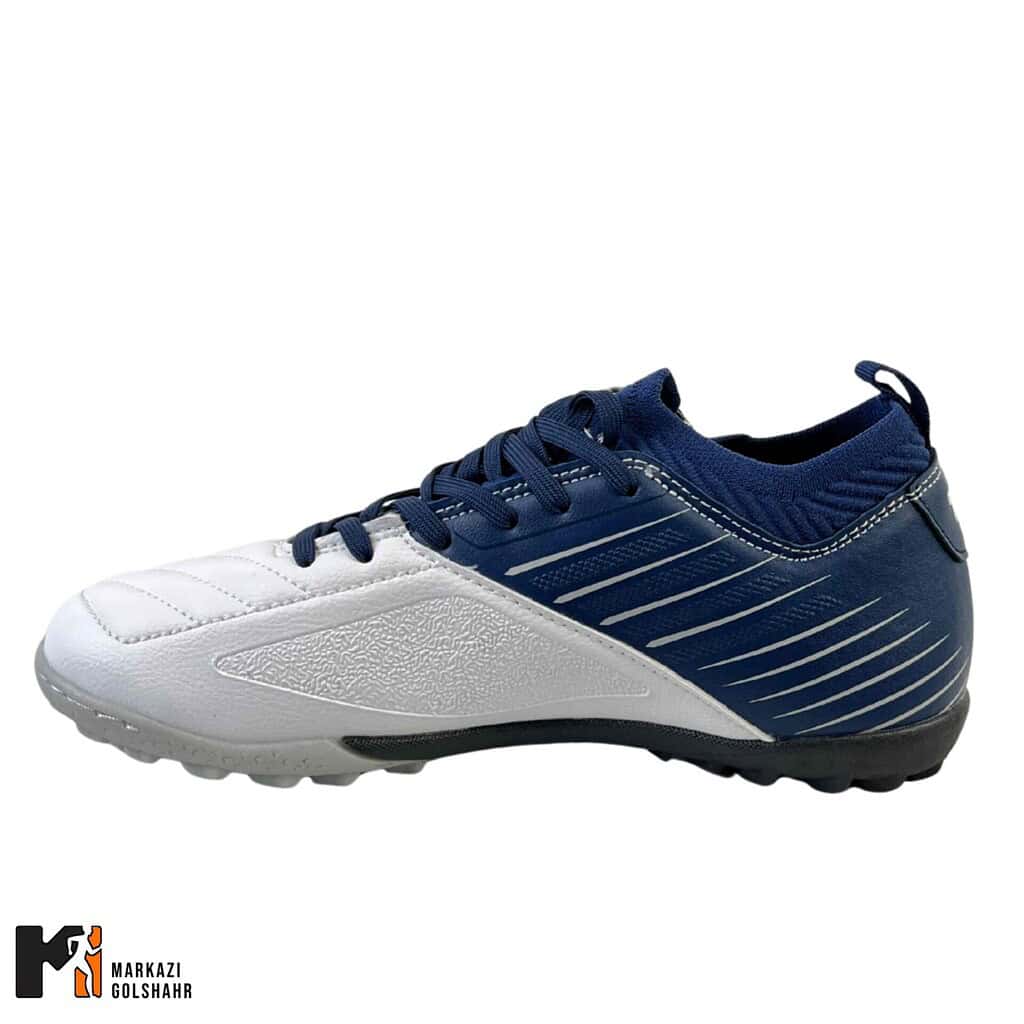 کفش چمن مصنوعی TURF میانه سفید کد 25763 