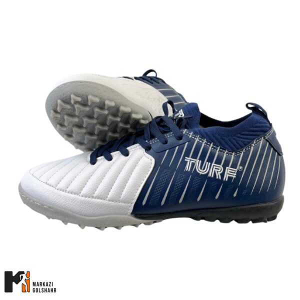 کفش چمن مصنوعی TURF میانه سفید کد 25763 