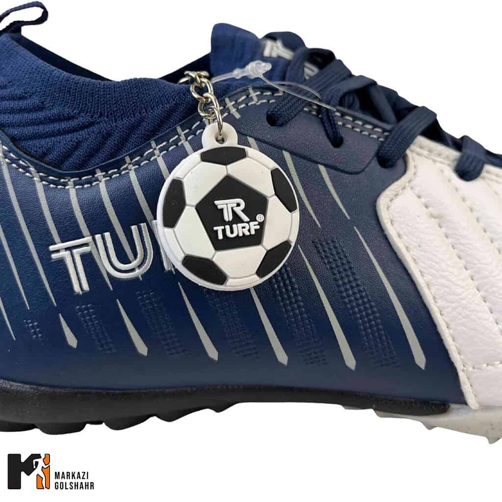 کفش چمن مصنوعی TURF میانه سفید کد 25763 