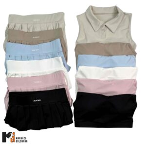 ست نیم تنه دامن ورزشی زنانه کد 1025