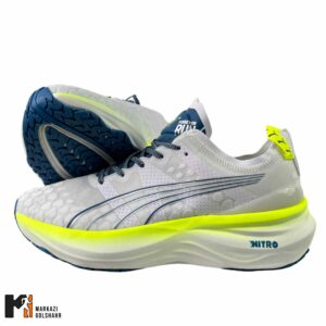 کفش مردانه پوما سفید فسفری مدل Nitro