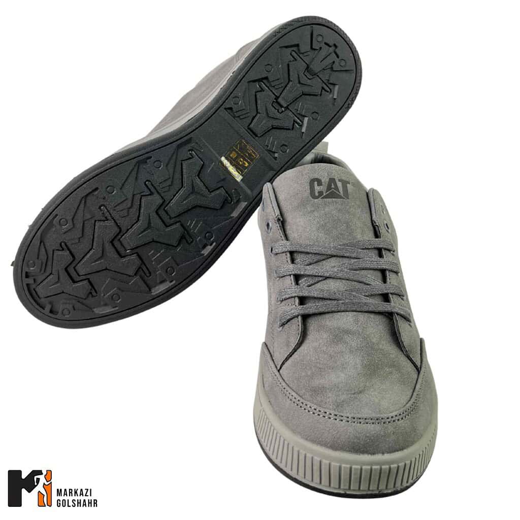کفش مردانه طوسی CAT کد 4991