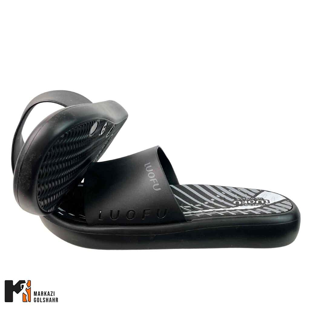 صندل مردانه انعطاف پذیر مشکی مدل  720884 Luofu