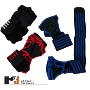 دستکش بدنسازی مچبند دار کفی استپ دار کد y-10