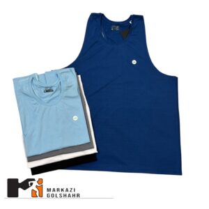 تیشرت ورزشي آستین حلقه ای مردانه ملانژ كد ٧٠٨٥٠