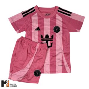 کیت فوتبالی بچگانه میامی صورتی مسی کد 2018041