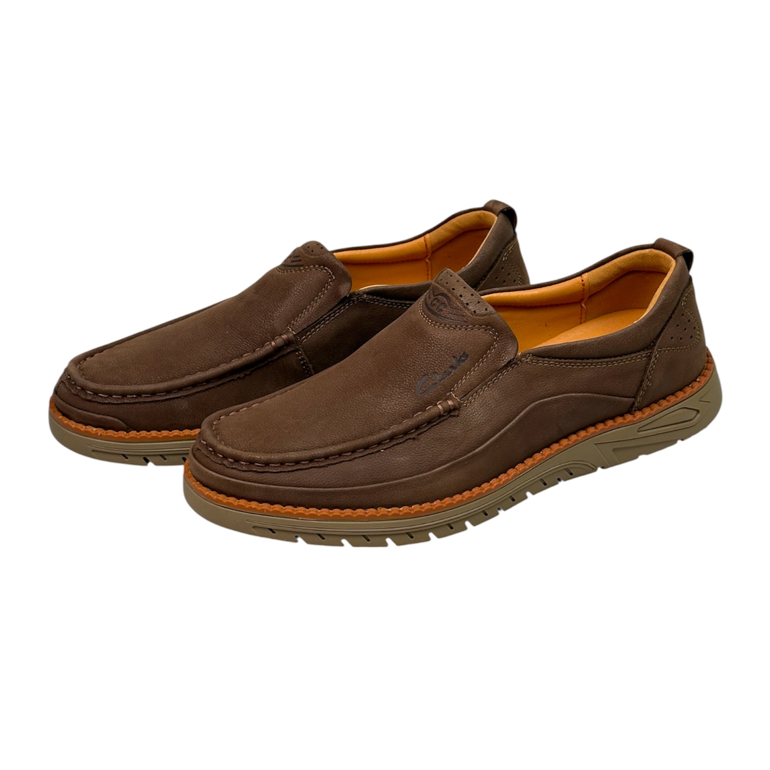 کفش چرم مردانه قهوه ای CLARKS کد 2021944 کفش چرم مردانه قهوه ای CLARKS کد 2021944