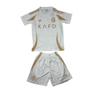 بلوز شورت فوتبالی جوانان النصر سفید کد ۲۰۲۲۵۶۹
