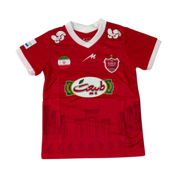 بلوز شورت فوتبالی بچه گانه طرح پرسپولیس کد ۲۰۲۲۶۱۱