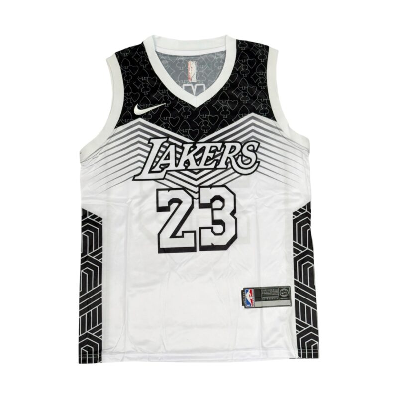 ست بسکتبالی مشکی سفید LAKERS کد 8814