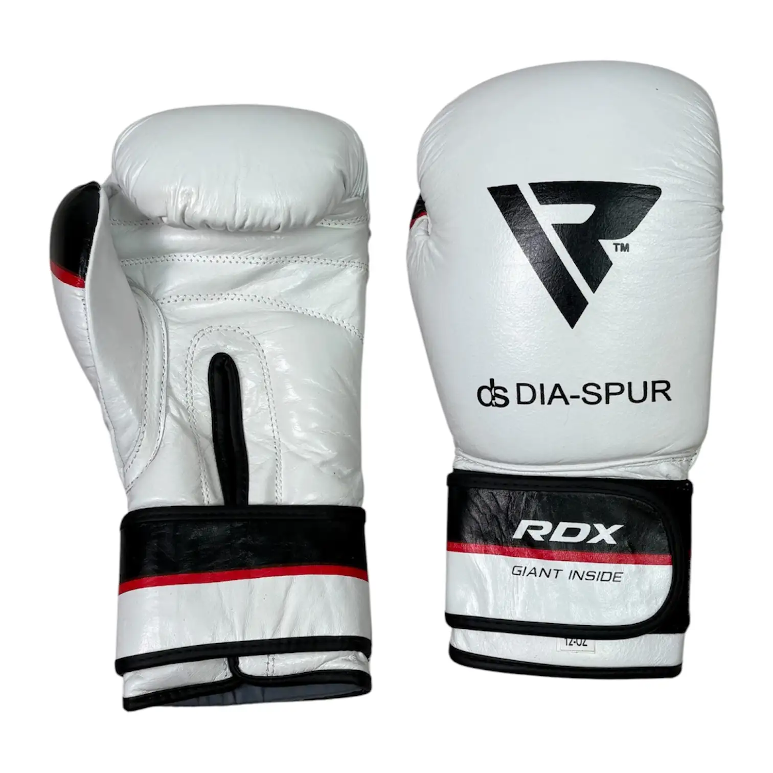 Photoroom_20260916_090139 دستکش بوکس چرم RDX DS سفید مشکی